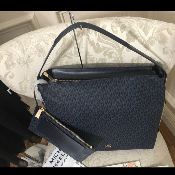 Michael Kors Griffin Large Top Zip Hobo W/pouch - Picture 2 of 6